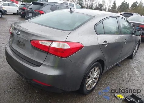 2016 Kia Forte Lx из США, поврежденный, VIN KNAFX4A69G5443760